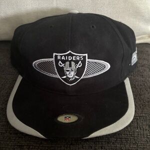 Raiders Black and Gray Cap